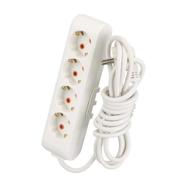 VİKO Multi-Let 4’lü Topraklı Kablolu Priz – 3 Metre