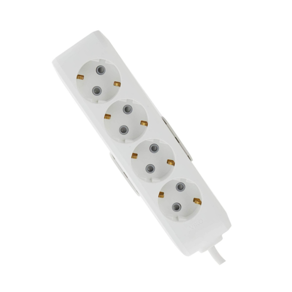 VİKO Multi-Let 4’lü Topraklı Kablolu Priz – 5 Metre